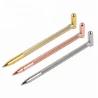 Exquisite Fashion Multicolour Gold Gel Metal Spring Pen
