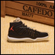 Air Jordan 11/XI Bred Black/Red Bulls Sneakers Shoes Keychain Keyring AJ 23 Retro