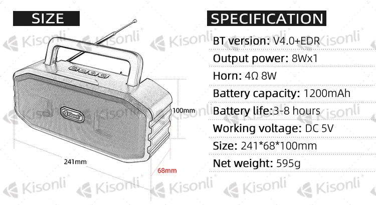 Mini Blue tooth Wireless Speakers BT Outdoor Portable Speaker - ANKUX.COM