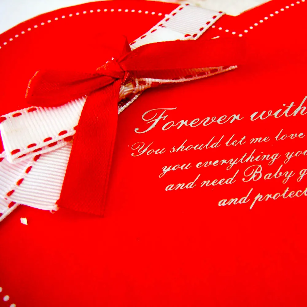 luxury fancy heart shaped packing gift box for valentines day