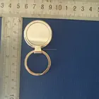 Round shape silver plated key chain metal split key ring
