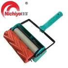 Packaging Customization Painting Brush Roller 7" Pattern Embossed Painting Roller Brush for Wall Decoration Machine