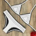 custom double lined print sexy girls lycra seamless bikini swimwear