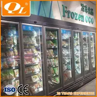 Dairy Food Display Wall Case Refrigeration