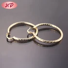 Fashion Design Fancy Earrings Jewelry Large Hoop Earring 18K Gold Earring Designs For Women
