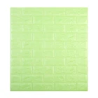 IENTE New Design Wholesale 3D PE Foam Brick Stone Wallpaper