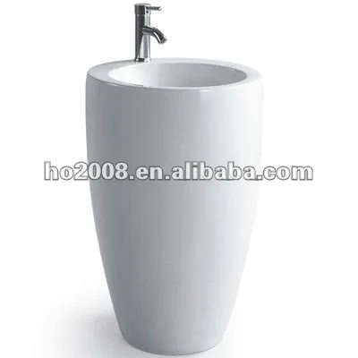 One Piece Pedestal Wash Basin - Buy Wash Basin,Luxury Wash Basin ...