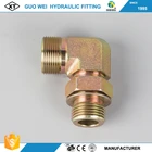 CNC Manufacture Hot Selling Hydraulic adapters 90 Degree Adjustable Elbow Metric Thread