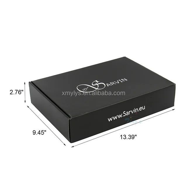 custom packaging wholesale corrugated paper folding black