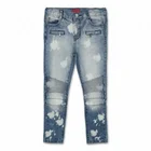 Royal wolf denim jeans manufacturer 8000pcs clear out pants child stock biker jeans