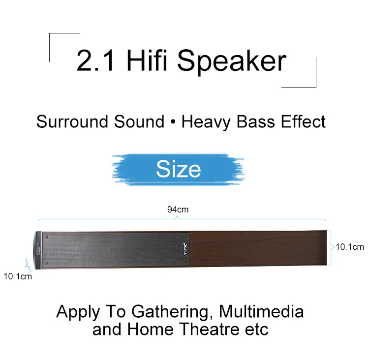 Good Stereo Sound 2.1 Home Audio Tower Speakers for Mobile Phone , Vertical Amplifier Speakers with Remote Control - ANKUX.COM
