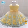 Hot Selling Pretty Baby Frock 12 Month 1 Year Old Girl Clothes First Birthday Cute Flower Party Dress L1845XZ