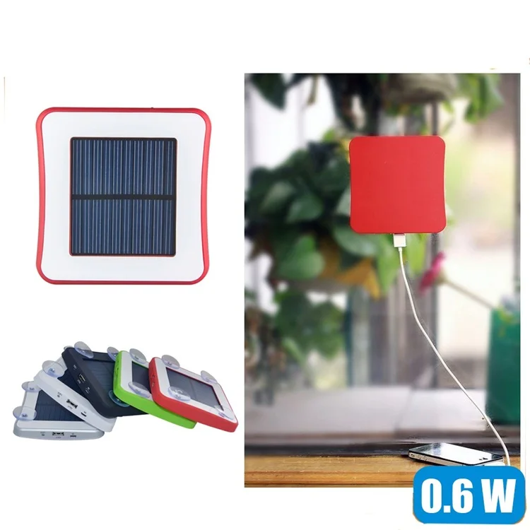 CE RoHS FCC Car Window Solar Battery Mobile Phone Power Bank Portable Charger
