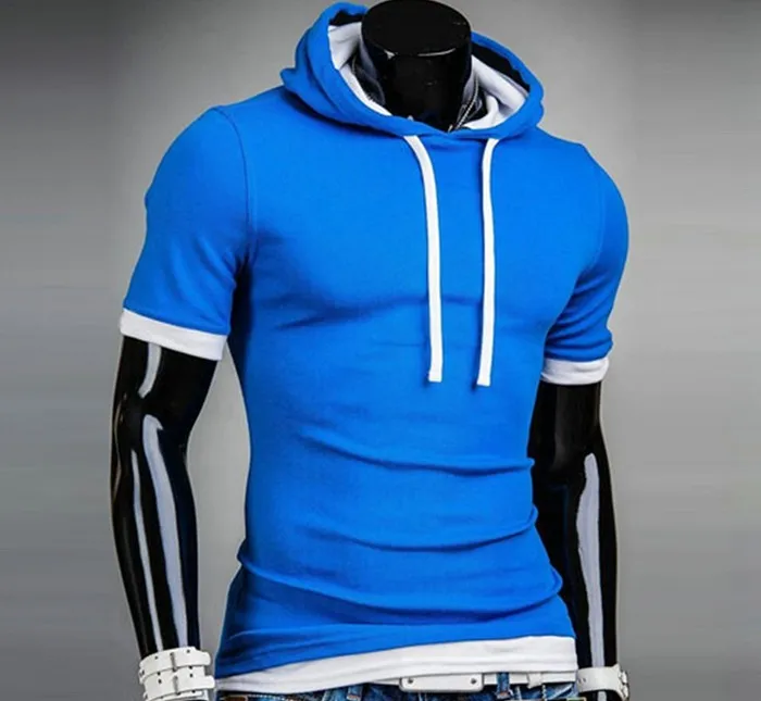 Casual Tshirt Men Sport Suit Hip Hop Fitness Mens T