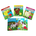 Print Children Sound Board Book with Story of Cute Animals and the Farmer for Babies Learning Use