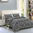Spot stock 100% polyester linen bedding cover set