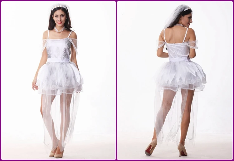 Plastic zombie costume with high quality