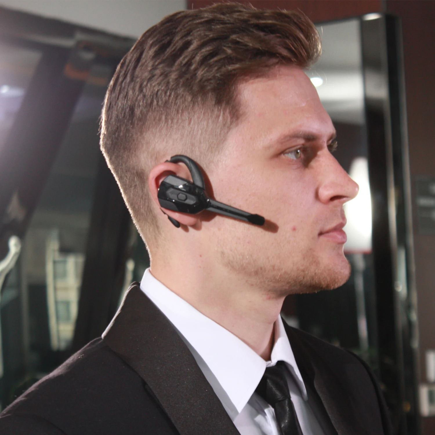 Dual Microphones Noise Cancelling wireless bluetooth Ear hook & TWS Wireless Earphone - ANKUX.COM