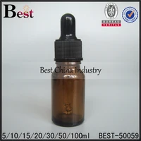 High Quality Beautiful Amber Glass Dropper