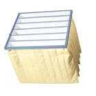 HVAC F5 F6 F7 F7 pocket filters synthetic fiber bag air filter with aluminum frame