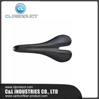 2017 Luxury Good Price 100% Carbon Fiber Saddle For Bicycle