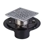 UPC Square Design Tile-In Floor Shower Drain Bathroom Drain Kitchen Drain