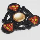 Triple Superman Logo keychain 3 super man S shape keyring fashion movie connecting key chain