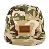 Wholesale Custom Logo New Camo Leather Patch And Embroidery Light 5 Panel Cap