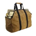 Home Fireplace 2019 High Quality Wholesale Heavy Duty Waxed Canvas Firewood Log Carrier