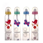 smile bear 250ml Variable Flow PP customer logo baby bottles with spoon