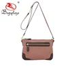 Ladies clutch bag evening double mix color with zip fasteners bags