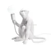 Hand Painted Lampara de mesa Decoracion Monkey Lamp Sitting Table light