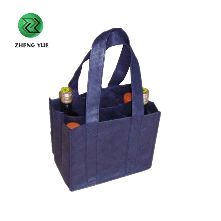 customized high quality bulk reusable wine tote bag