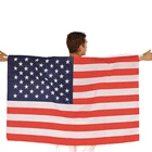 Modern style outdoor attractive style washable reusable American flag cape America national flag USA country shawl