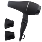 Professional salon hot tools matt black hair dryer with removable filter hair blower 2000W