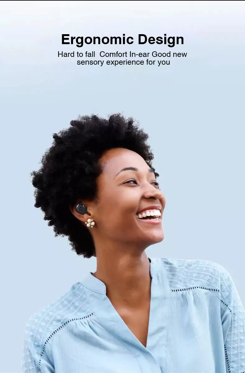 2019 Earteana TWS P10 SXP Newest In-Ear Wireless Bluetooth Earbuds with 3500 mAh power bank, LED Battery Display - ANKUX.COM