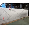 nano white foshan bookmatch thick slab artificial quartz countertop slab
