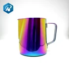 REDA Hot sale colorful stainless steel coffee milk frothing jug coffee milk pitcher