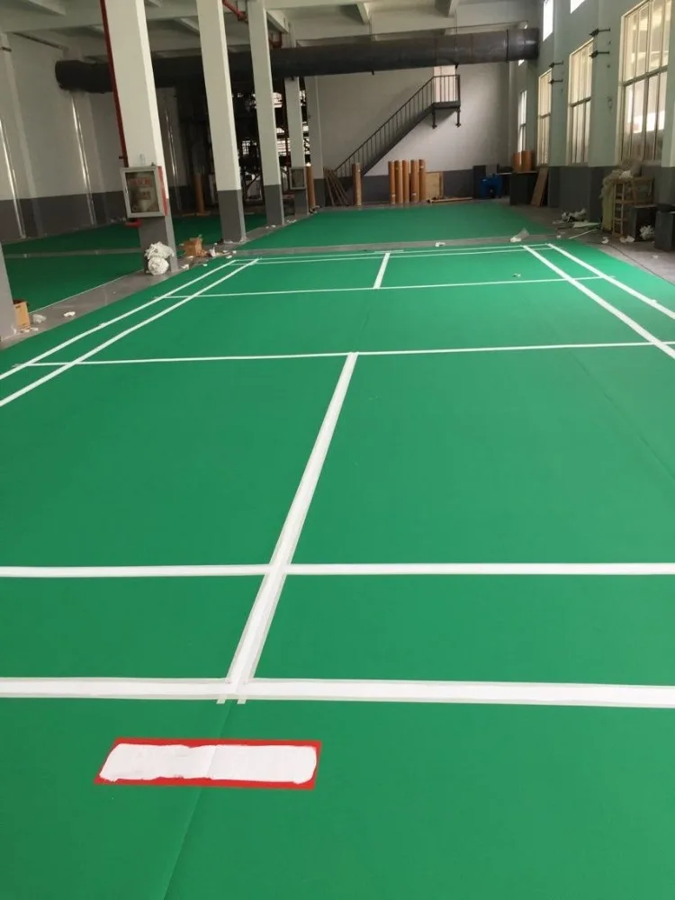 Indoor Pvc Badminton Court Mat For Synthetic Badminton Court Floor