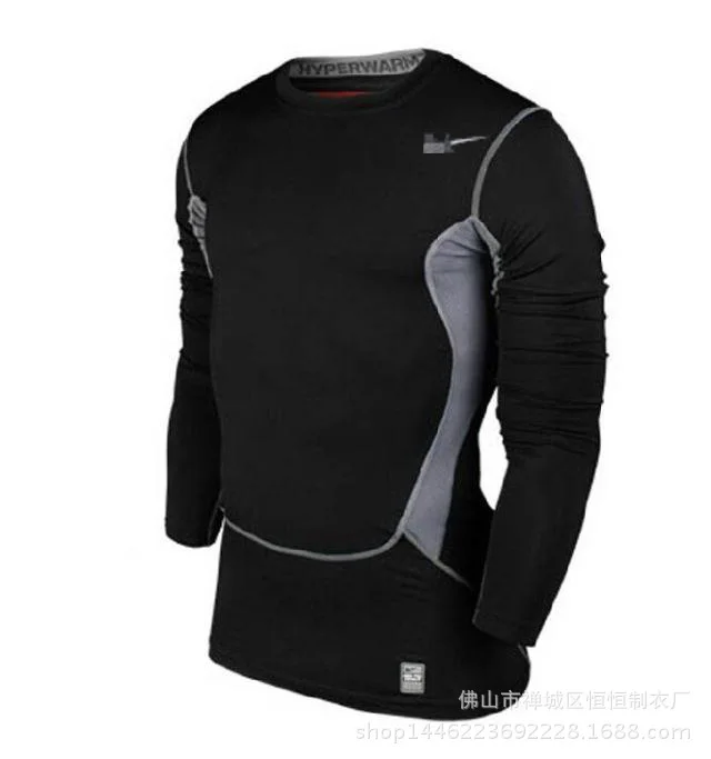 The three generation NK man Pro tights movement training run fast dry in autumn and winter outdoor fitness wear long sleeved T-s