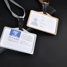 Prezzo a buon mercato In Lega di Alluminio Nome Del Dipendente Badge ID Card Holder