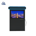 best-selling 32 inch floor standing outdoor LCD touch screen digital signage display kiosk with charging pile