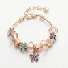 god bead charms bracelet Fashion Handmade Crystal Beads Charm Bracelet
