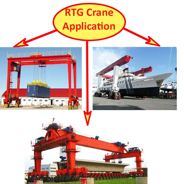 port yard, road and bridge used rubber tyre container gantry