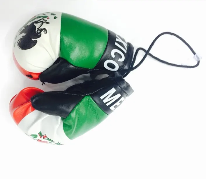 Custom Mini Boxing Gloves Rear View Mirror With Mexico Flag Buy Mini
