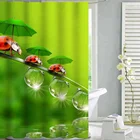 3d animal print hookless polyester fabric shower curtains
