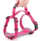 Traffic Handle Quick Control Neoprene Mesh Padded Chest Plate Nylon Dog Harness