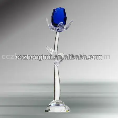 crystal glass flower rose wedding gift souvenir