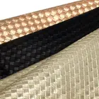 pu synthetic roll pattern diamond fabric braided material leather metallic