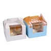 high quality 6/8/10/12/14/16 inch custom cake paper packaging box with window